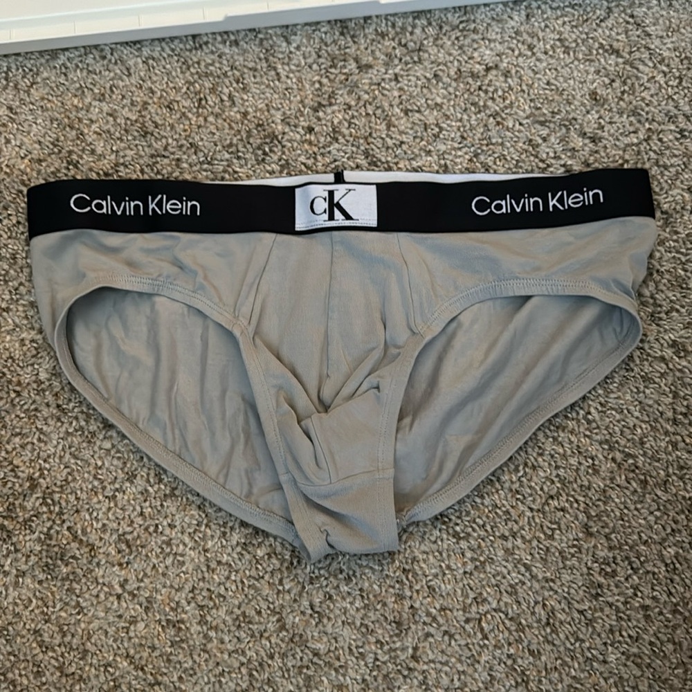 Calvin Klein 1996 low rise briefs, large gray